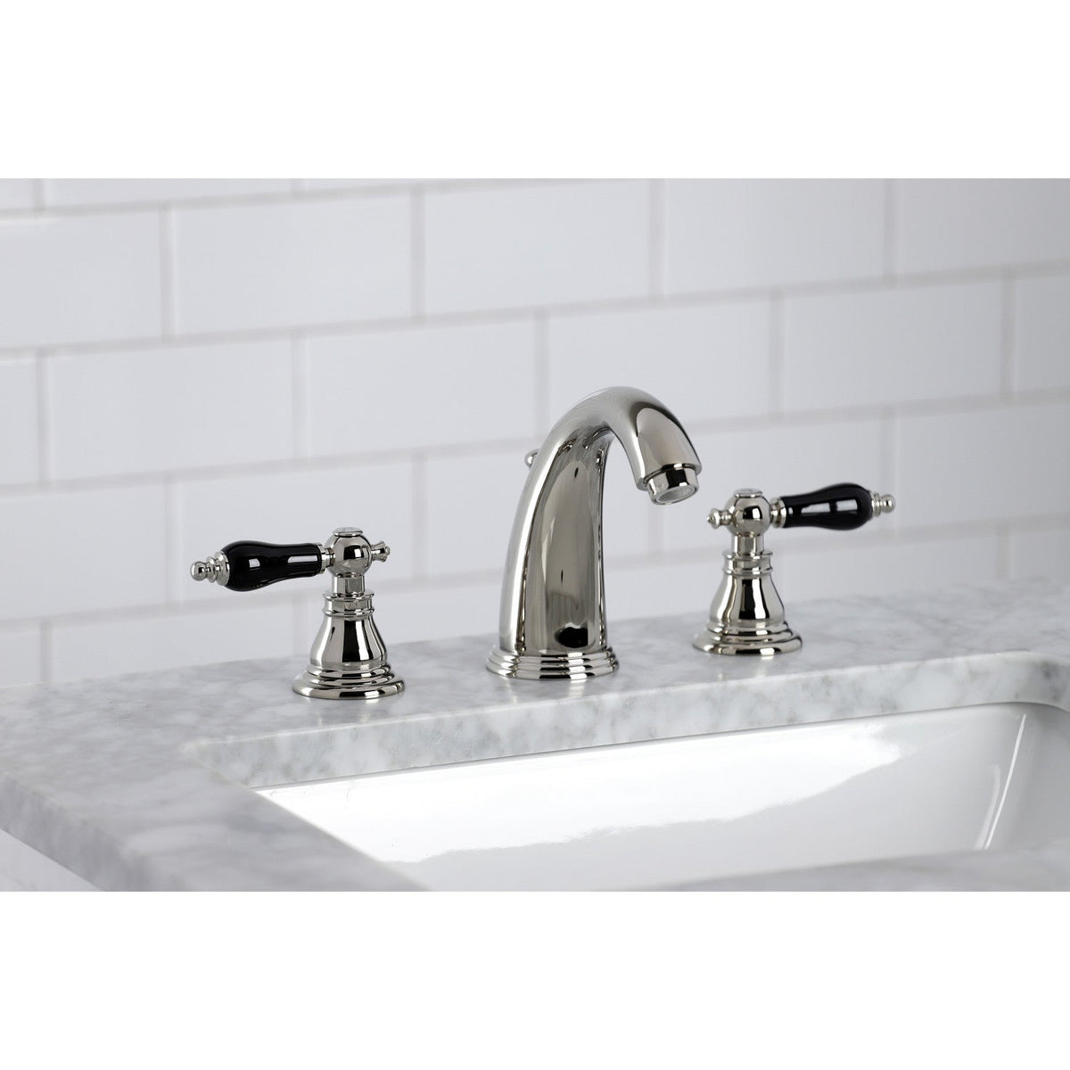 Duchess Widespread Bathroom Faucet with Pop-Up Drain in Polished Nickel