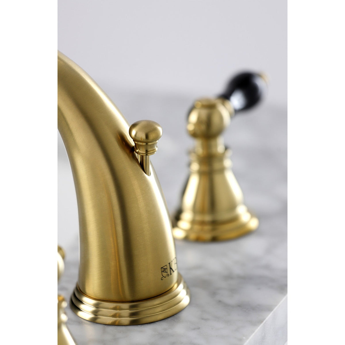 Duchess Widespread Bathroom Faucet with Pop-Up Drain in Brushed Brass