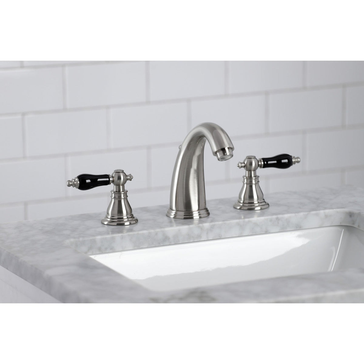 Duchess Widespread Bathroom Faucet with Pop-Up Drain in Brushed Nickel