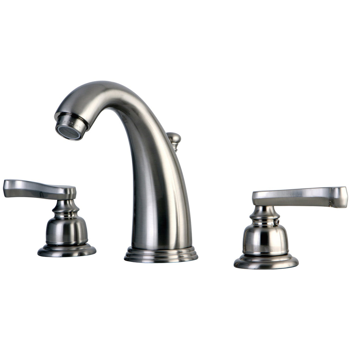 Royale Widespread Bathroom Faucet with Pop-Up Drain in Brushed Nickel