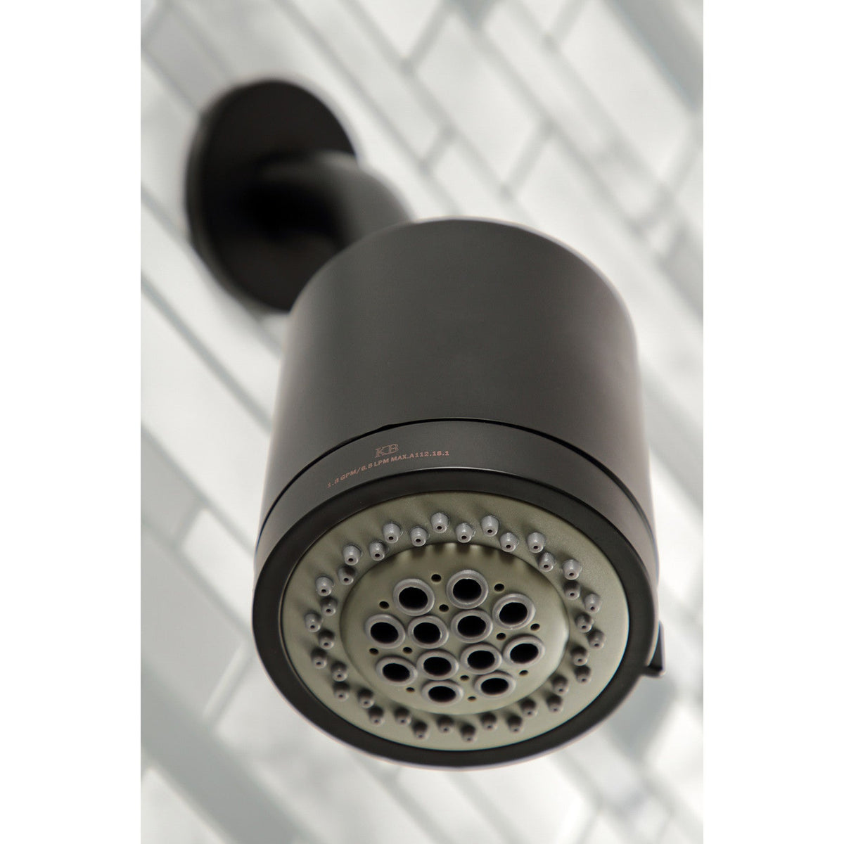 NuvoFusion Triple-Handle Tub and Shower Faucet in Matte Black