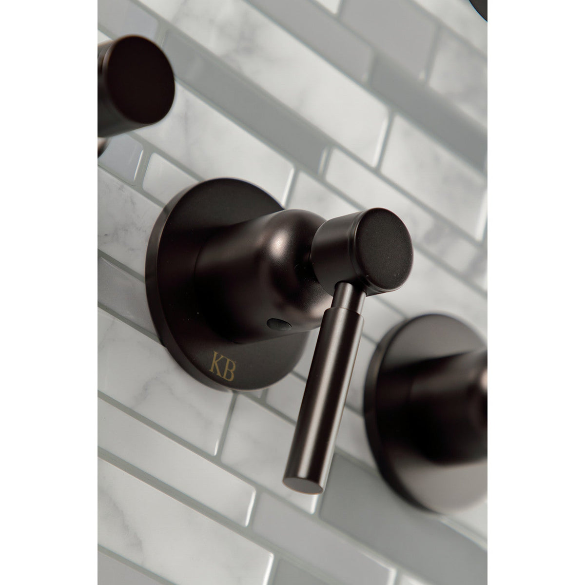 Concord Triple-Handle Tub and Shower Faucet in Oil Rubbed Bronze
