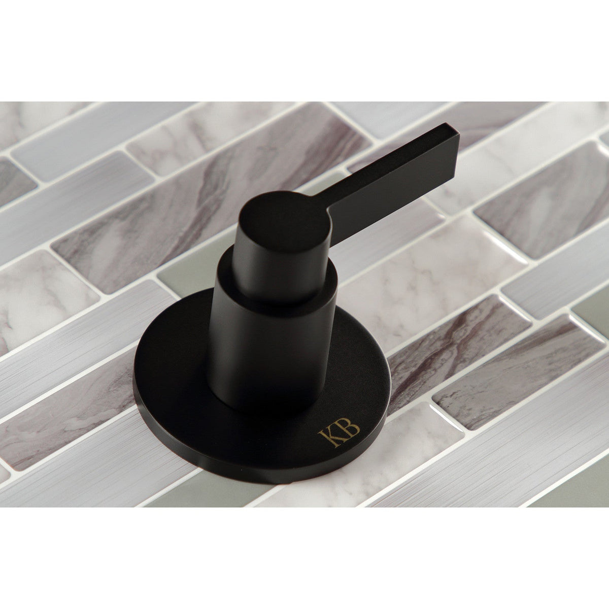 NuvoFusion Double-Handle Tub and Shower Faucet in Matte Black