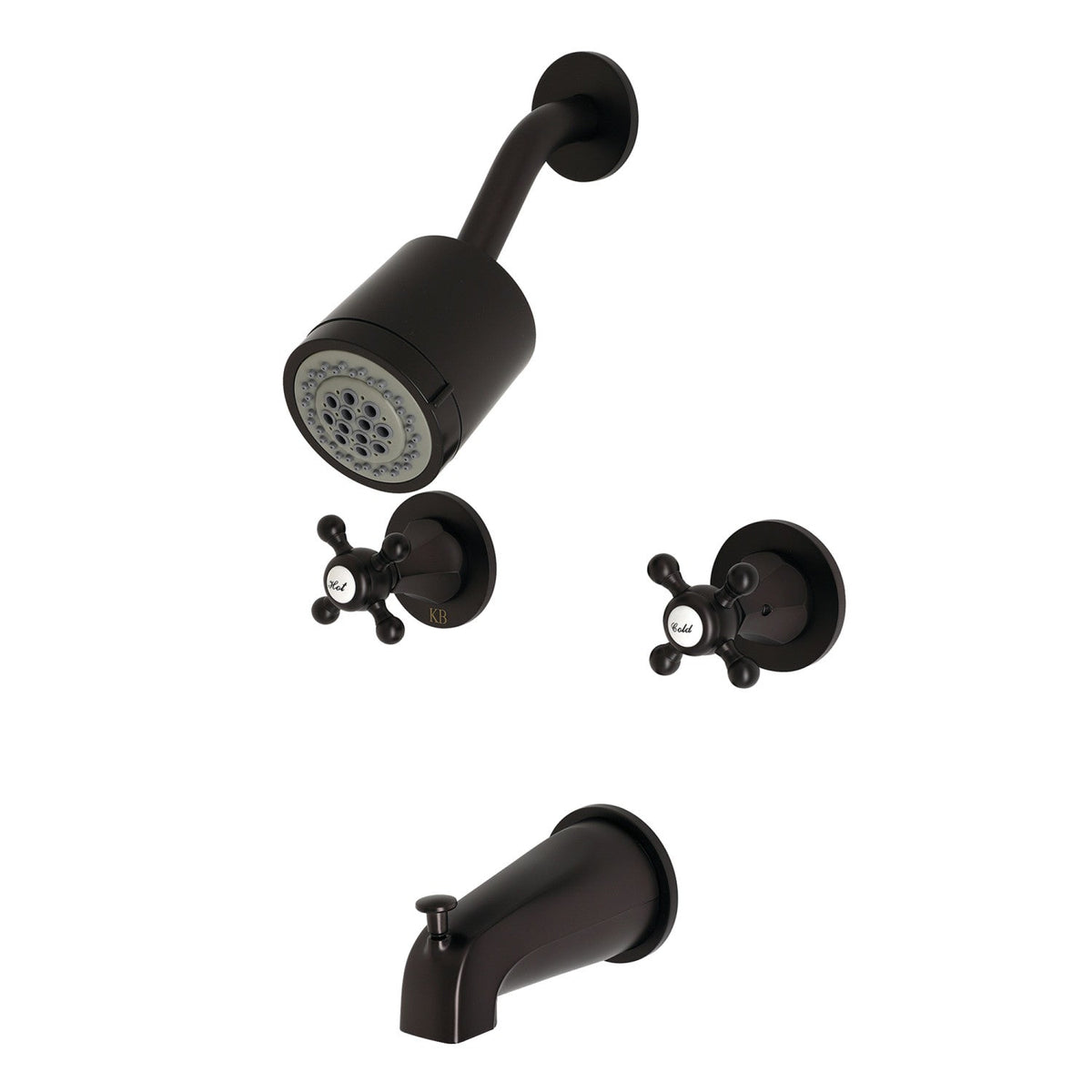 Metropolitan Double-Handle Tub and Shower Faucet in Oil Rubbed Bronze