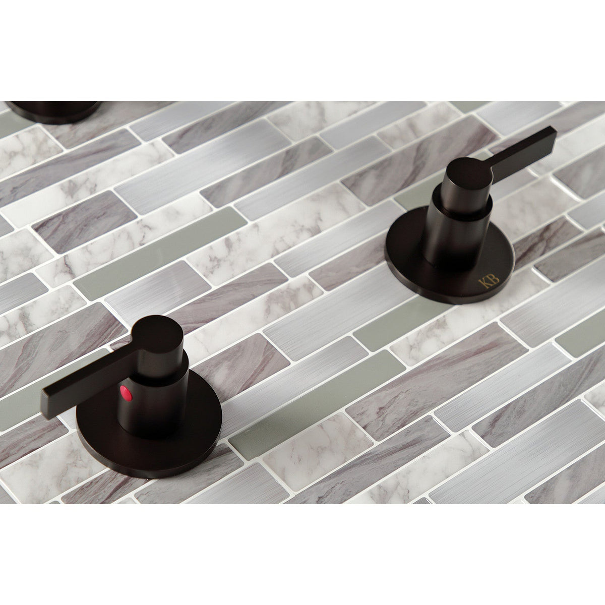 NuvoFusion Double-Handle Tub and Shower Faucet in Oil Rubbed Bronze
