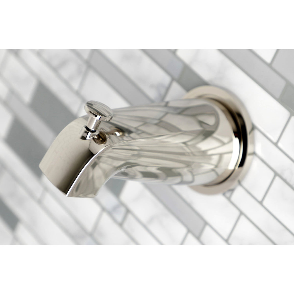 Metropolitan Double-Handle Tub and Shower Faucet in Polished Nickel
