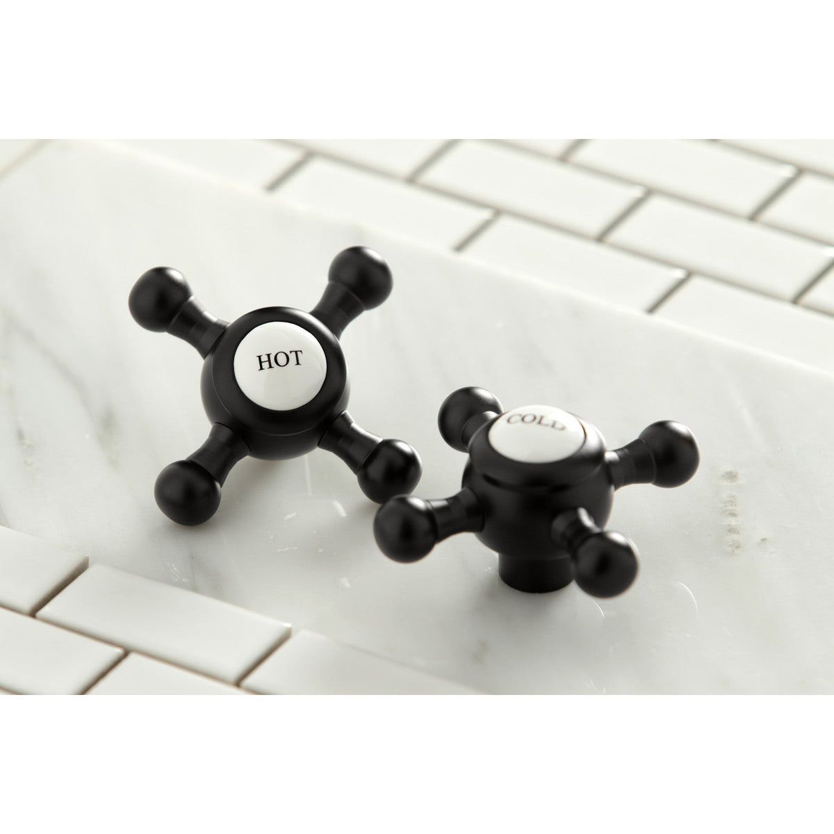 English Country Widespread Bathroom Faucet with Brass Pop-Up in Matte Black