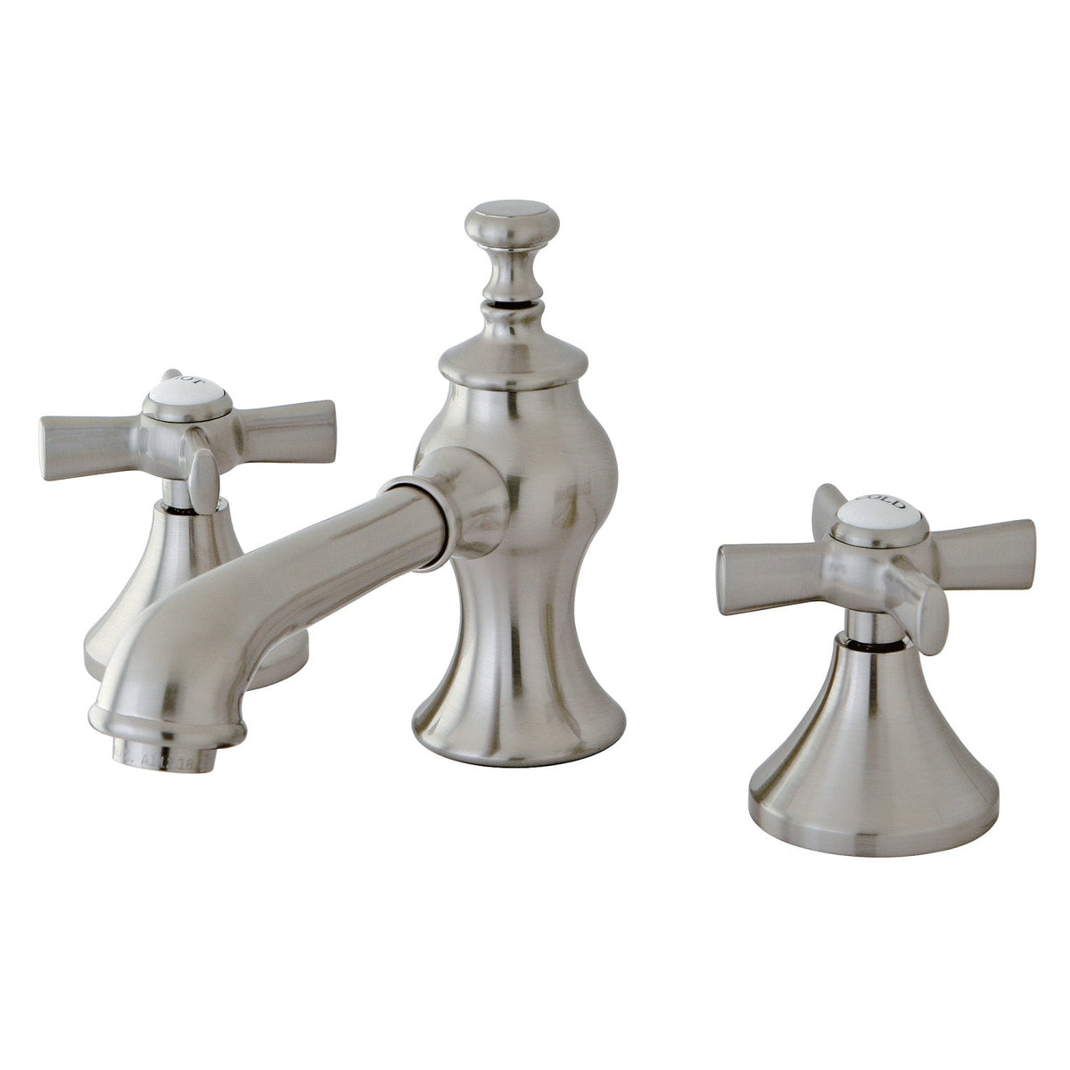 Millennium Widespread Bathroom Faucet with Brass Pop-Up in Brushed Nickel