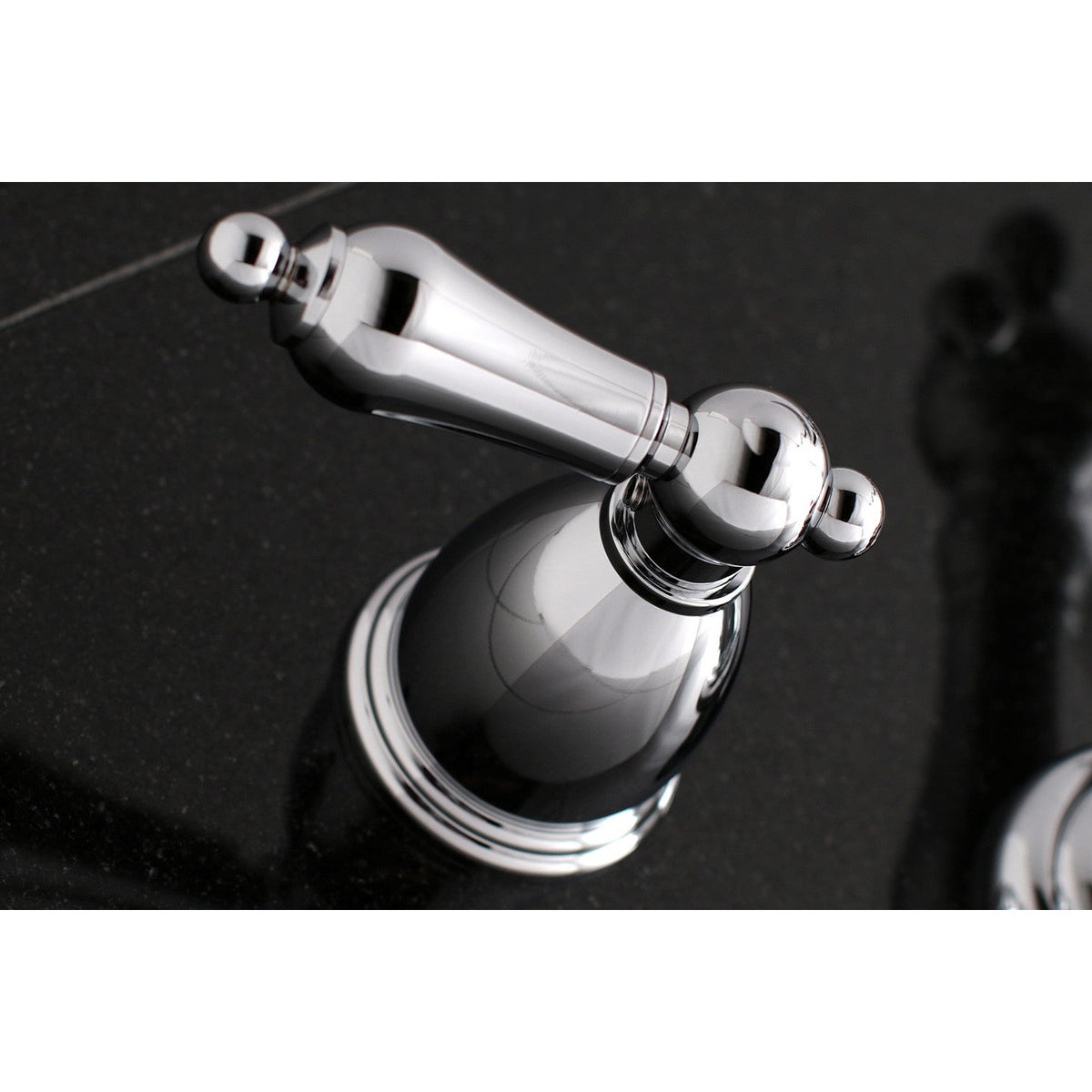 Heritage Two-Handle Wall Mount Roman Tub Faucet in Polished Chrome