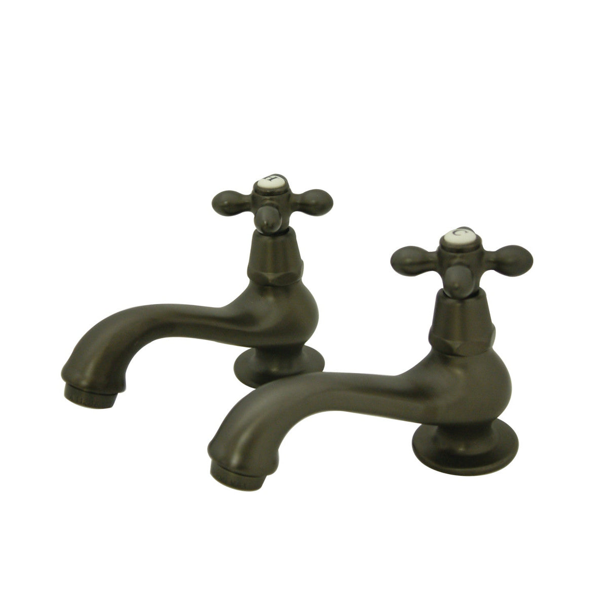 Heritage Basin Tap Faucet with Metal Cross Handle in Oil Rubbed Bronze