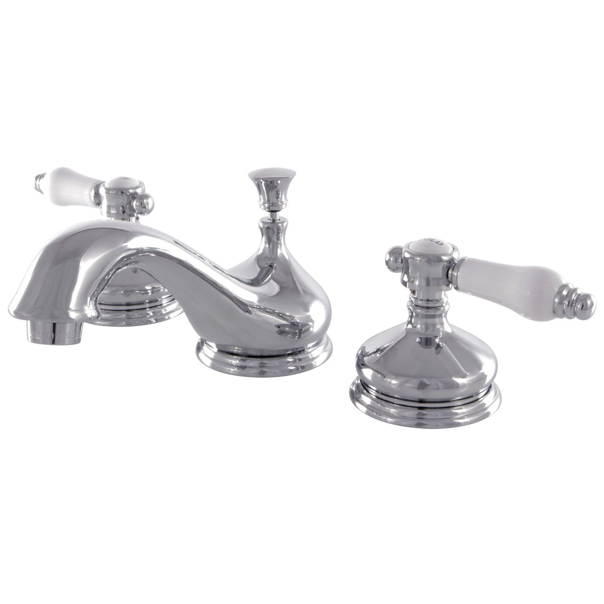Bel-Air Widespread Bathroom Faucet with Brass Pop-Up in Polished Chrome