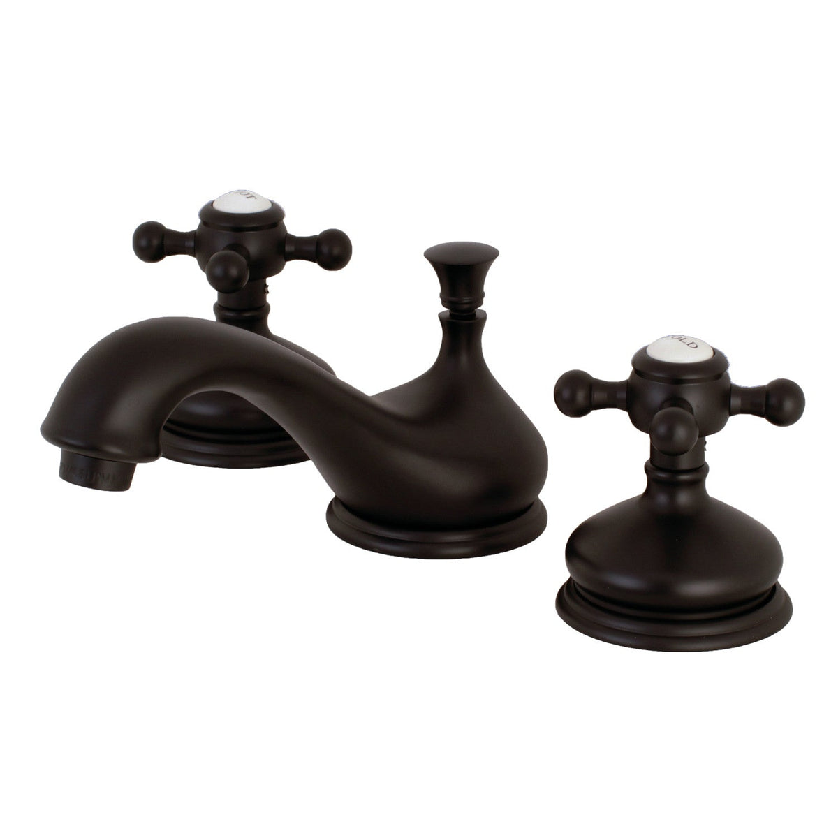 Vintage Widespread Bathroom Faucet with Brass Pop-Up in Oil Rubbed Bronze