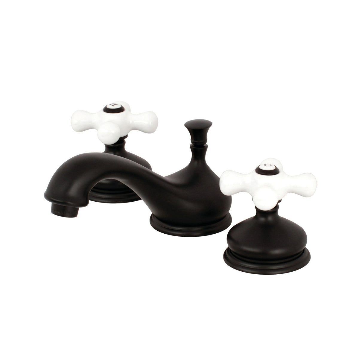 Heritage Widespread Bathroom Faucet with Brass Pop-Up in Oil Rubbed Bronze