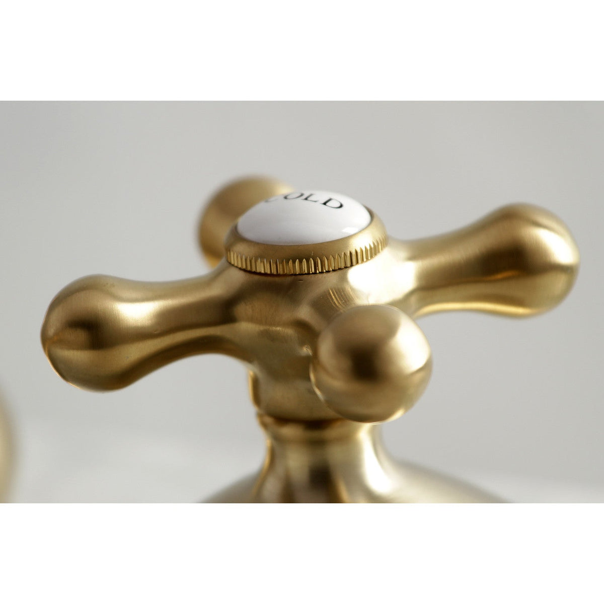 Kingston Widespread Bathroom Faucet with Brass Pop-Up in Brushed Brass