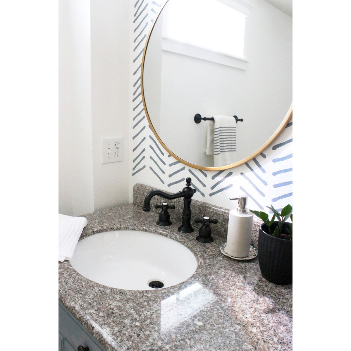 Heritage Widespread Bathroom Faucet with Brass Pop-Up in Matte Black