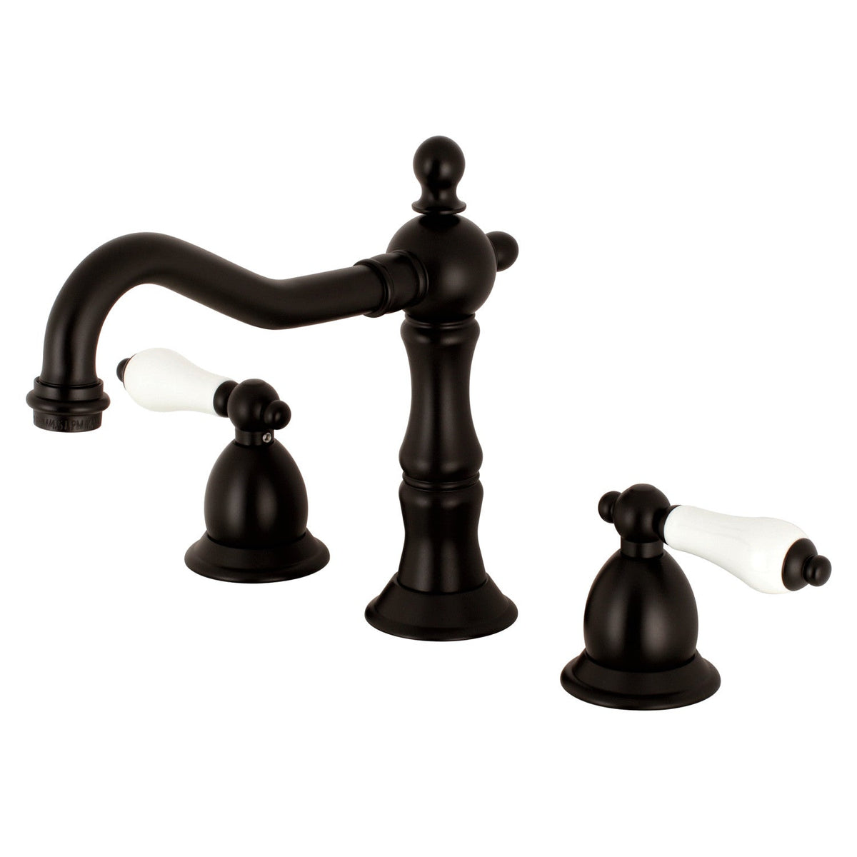 Heritage Widespread Bathroom Faucet with Brass Pop-Up in Oil Rubbed Bronze