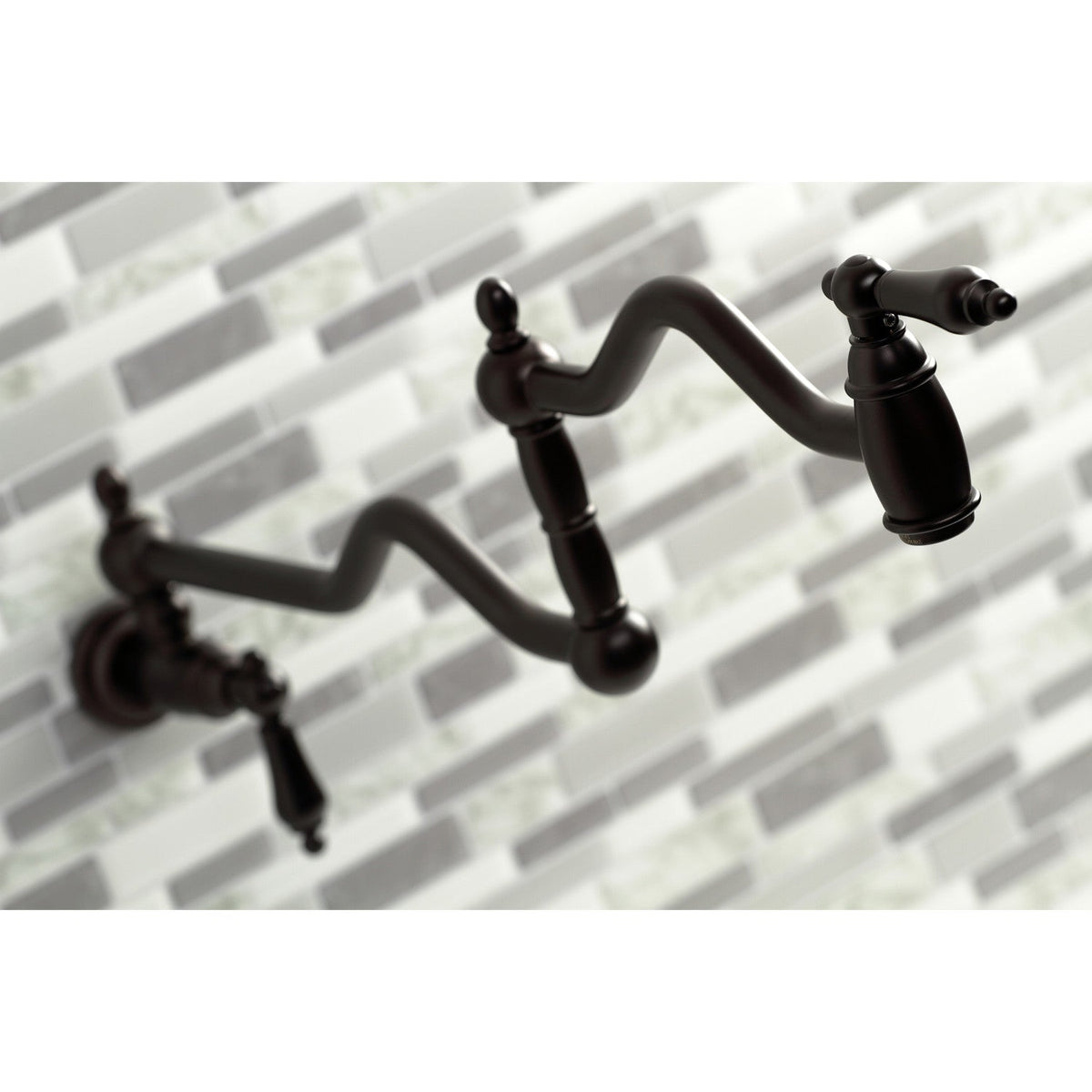 Heritage Wall Mount Pot Filler Faucet in Oil Rubbed Bronze