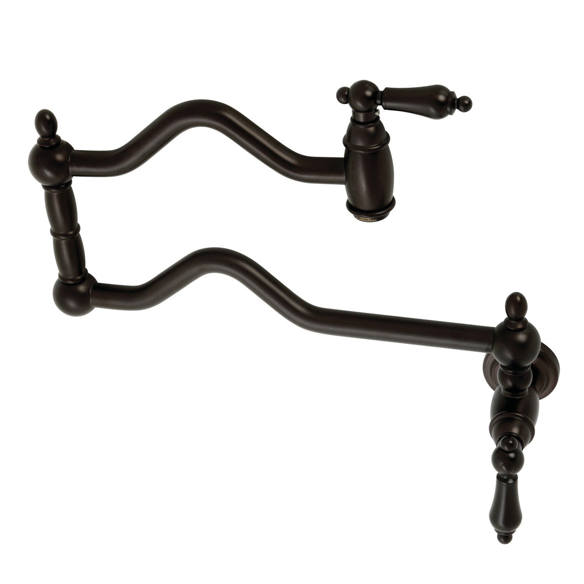 Heritage Wall Mount Pot Filler Faucet in Oil Rubbed Bronze