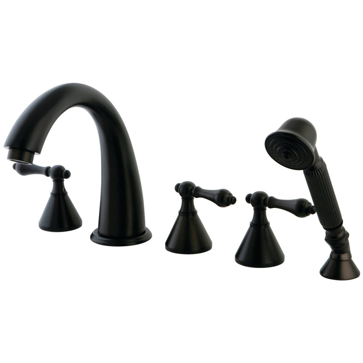 Roman 5-Piece Roman Tub Faucet with Hand Shower in Oil Rubbed Bronze