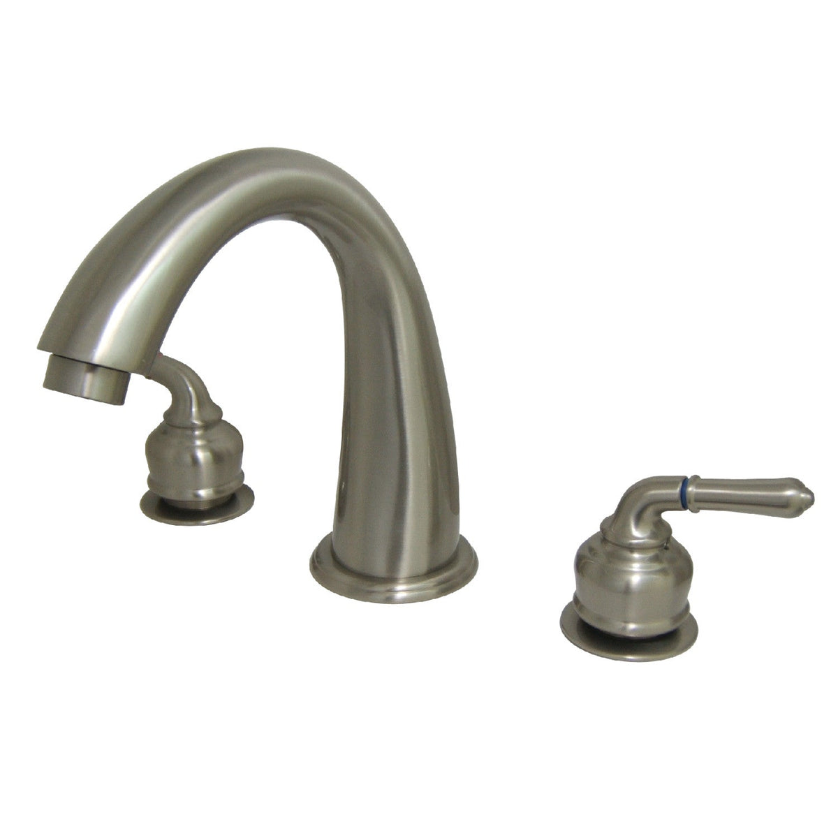 Milano Two-Handle Deck Mount Roman Tub Faucet in Brushed Nickel