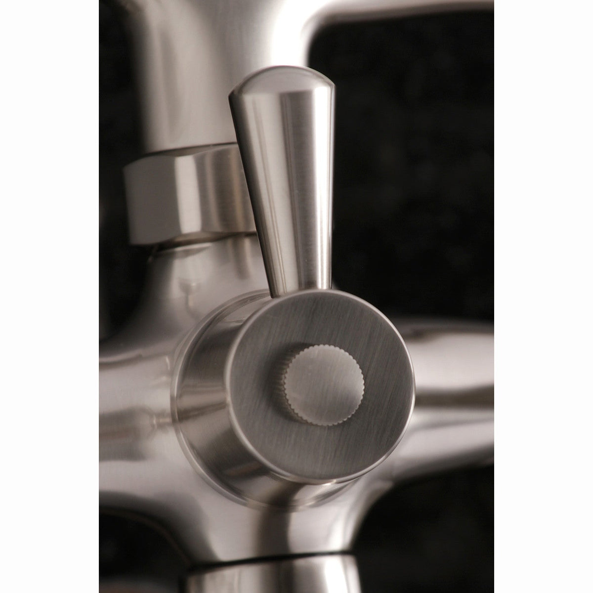 Kingston Wall Mount Clawfoot Tub Faucet with Hand Shower in Brushed Nickel