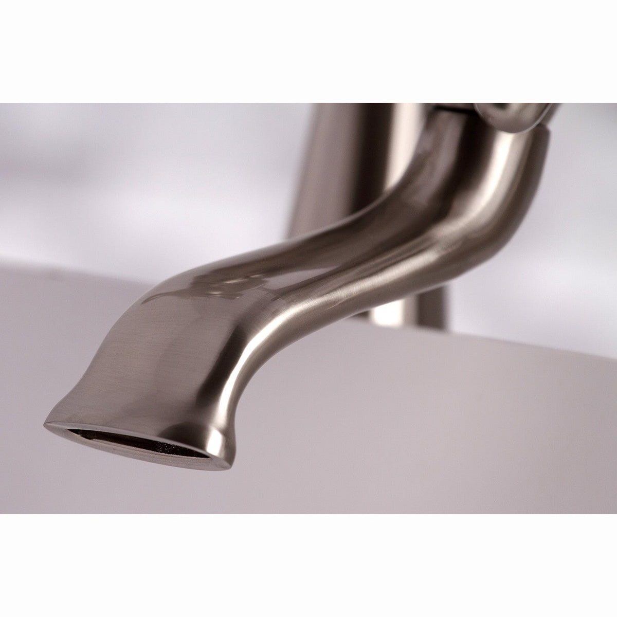 Kingston 6" Center Deck-Mount Clawfoot Tub Faucet with Hand Shower in Brushed Nickel