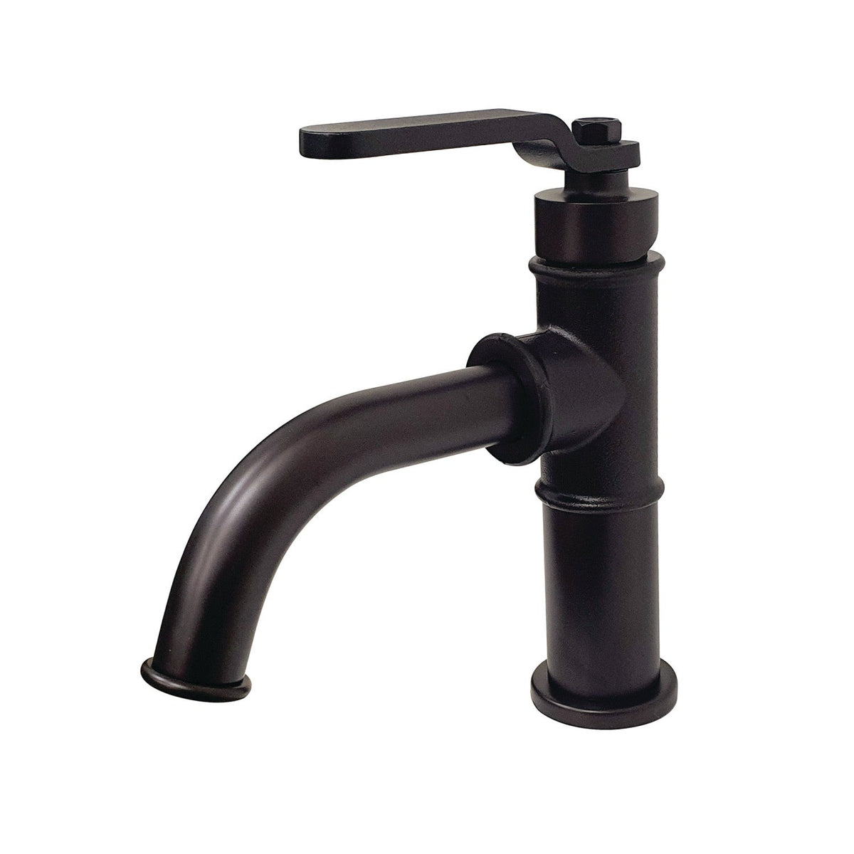 Whitaker One-Handle Single-Hole Bathroom Faucet with Push Pop-Up Drain in Oil Rubbed Bronze