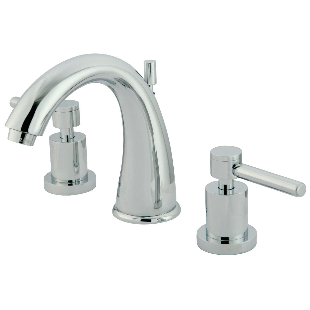 Concord Widespread Bathroom Faucet with Brass Pop-Up in Polished Chrome