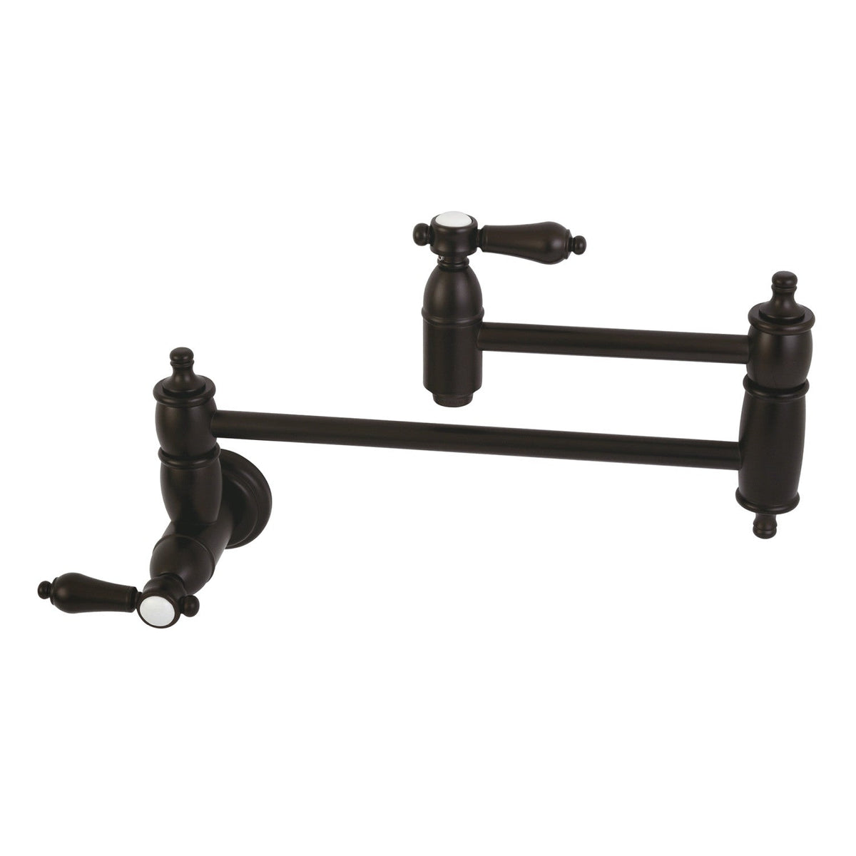 Heirloom Wall Mount Pot Filler Faucet in Oil Rubbed Bronze