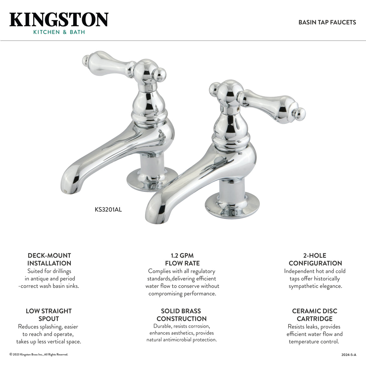 Restoration Basin Tap Faucet with Metal Cross Handle in Oil Rubbed Bronze