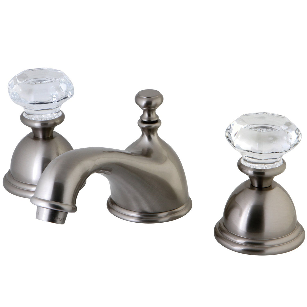 Celebrity Widespread Bathroom Faucet with Brass Pop-Up in Brushed Nickel