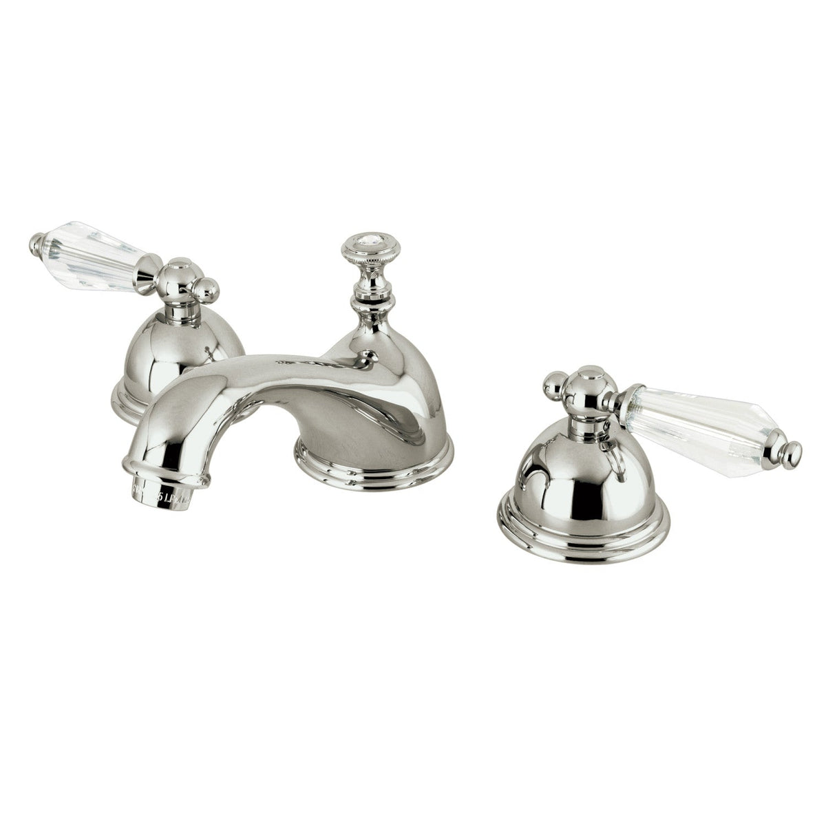 Wilshire Widespread Bathroom Faucet with Brass Pop-Up in Brushed Nickel