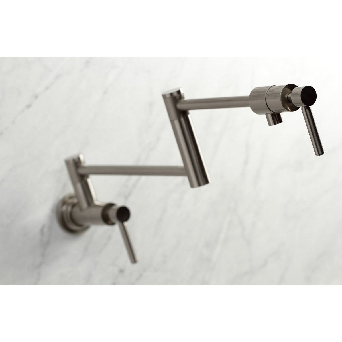 Concord Wall Mount Pot Filler Faucet in Brushed Nickel