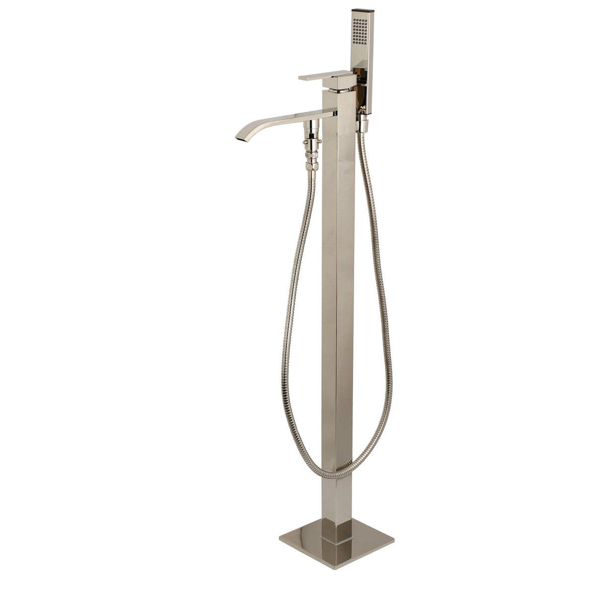 Executive Freestanding Tub Faucet with Hand Shower in Polished Nickel