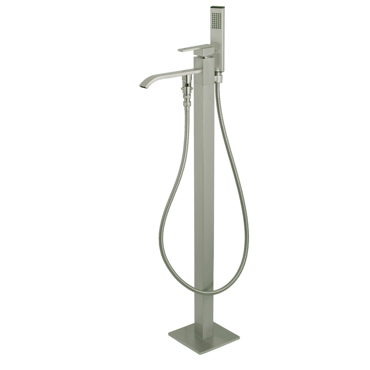 Executive Freestanding Tub Faucet with Hand Shower in Brushed Nickel
