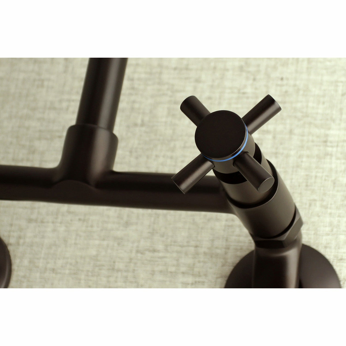 Concord Double-Handle Wall-Mount Bridge Kitchen Faucet in Oil Rubbed Bronze