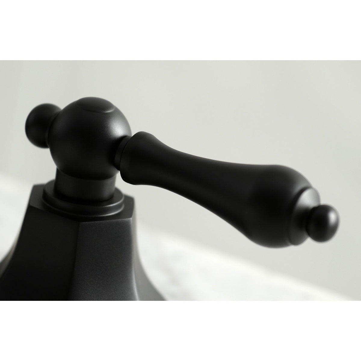Metropolitan Widespread Bathroom Faucet with Brass Pop-Up in Matte Black