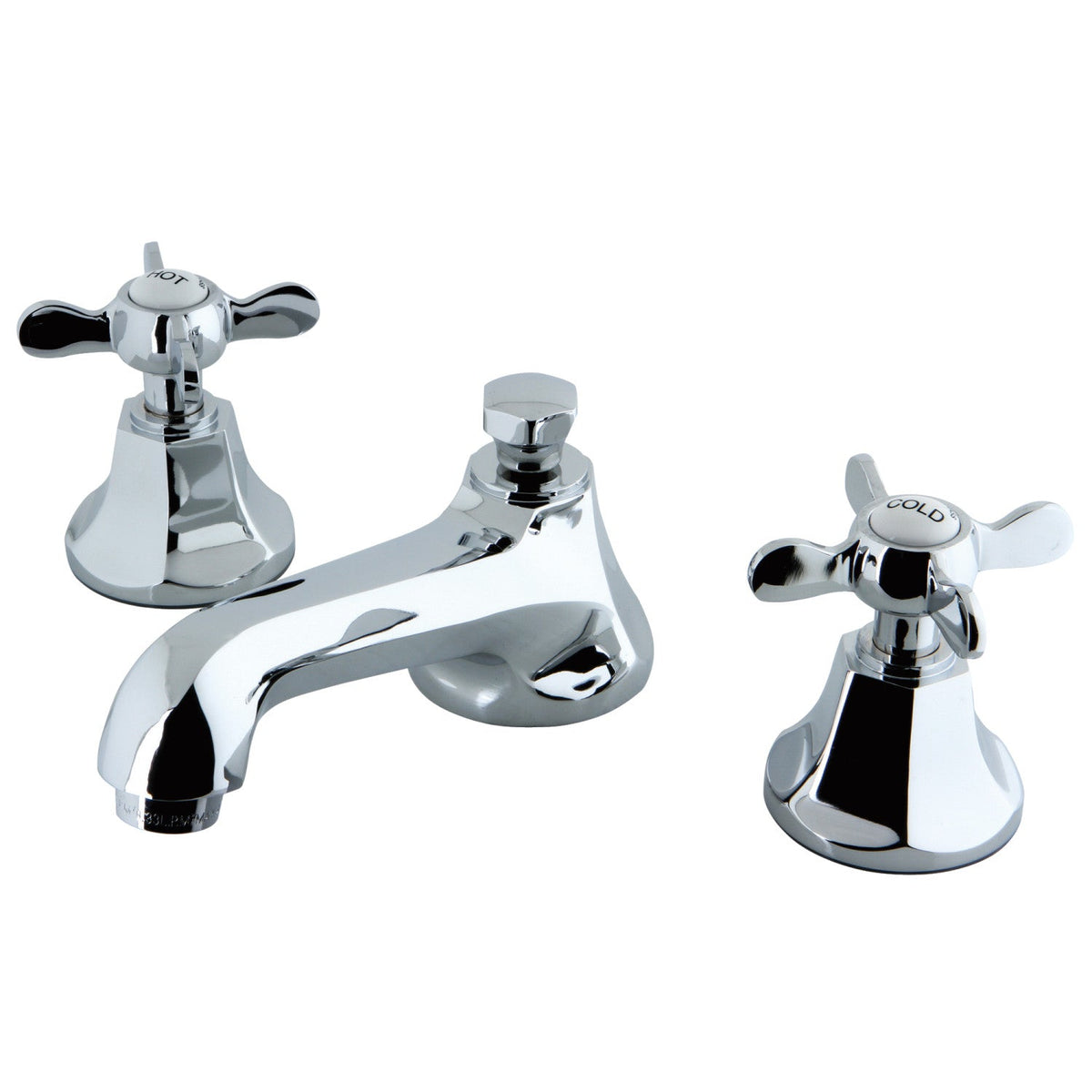 Essex Widespread Bathroom Faucet with Brass Pop-Up in Polished Chrome