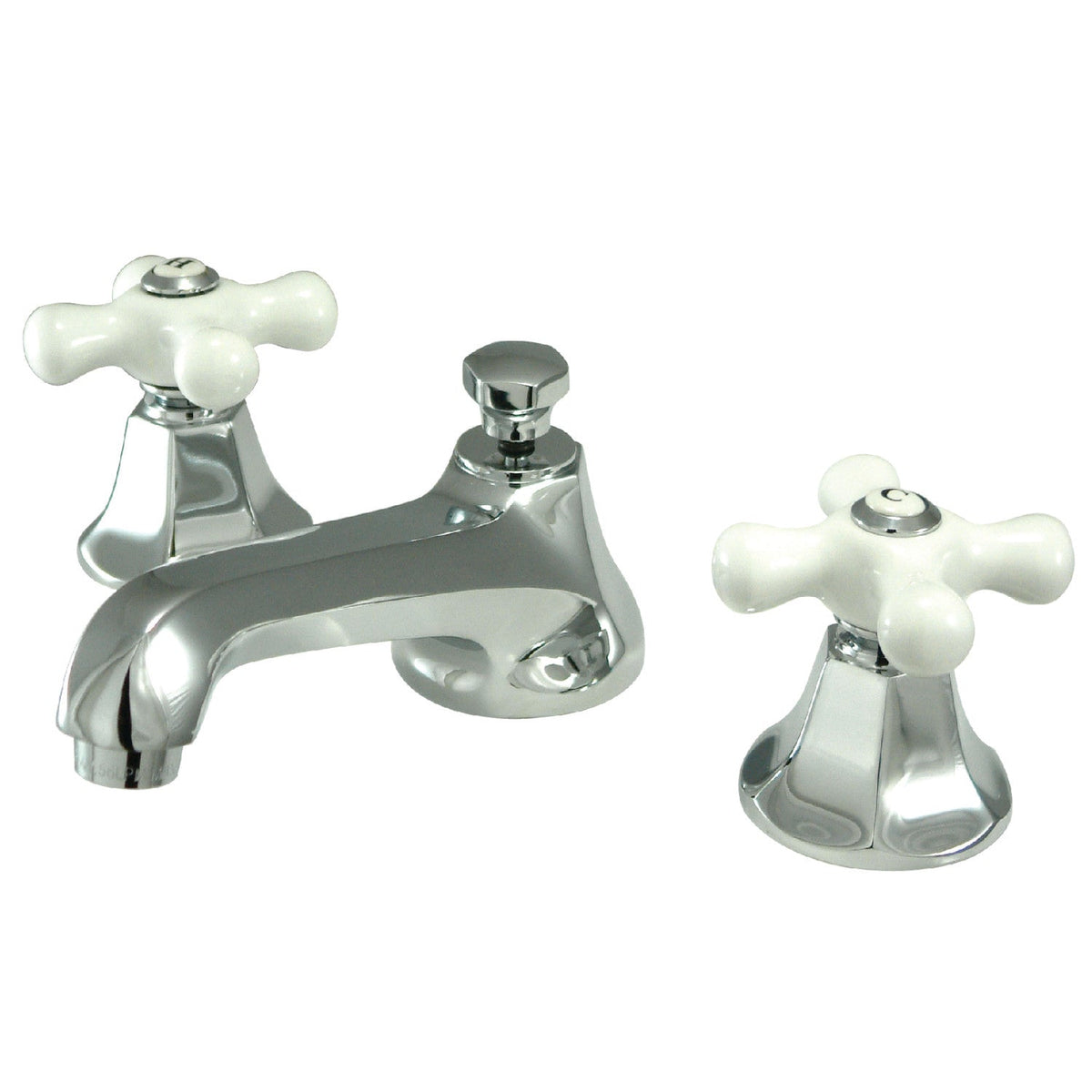 Metropolitan Widespread Bathroom Faucet with Brass Pop-Up in Polished Chrome