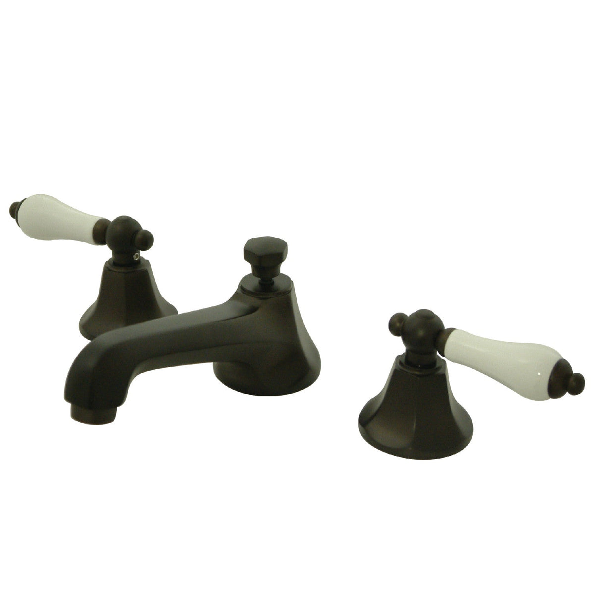 Metropolitan Widespread Bathroom Faucet with Brass Pop-Up in Oil Rubbed Bronze