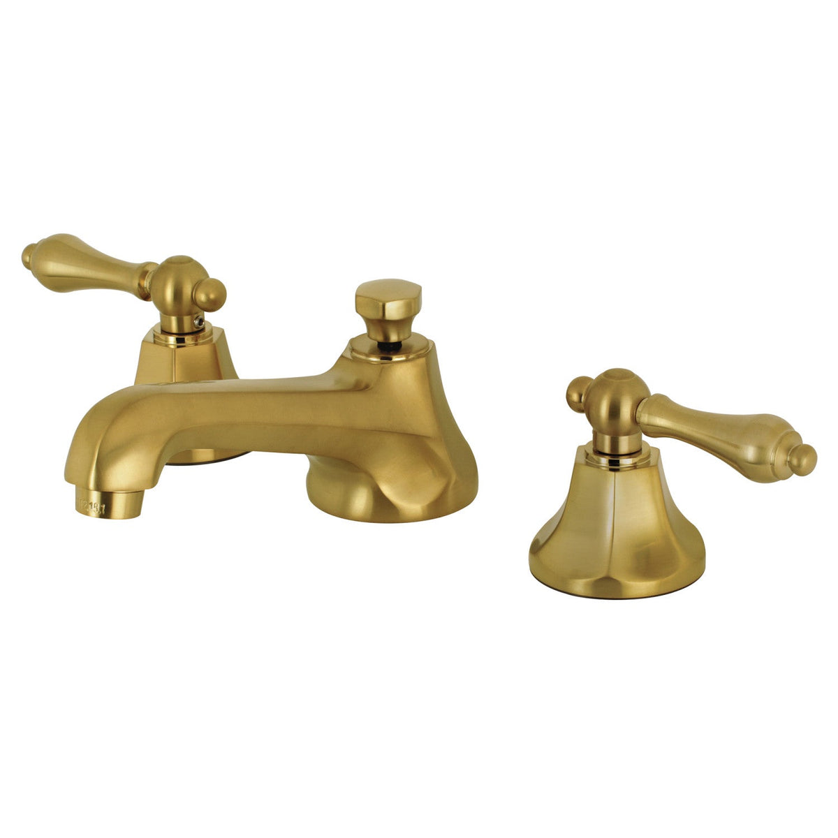 Metropolitan Widespread Bathroom Faucet with Brass Pop-Up in Brushed Brass