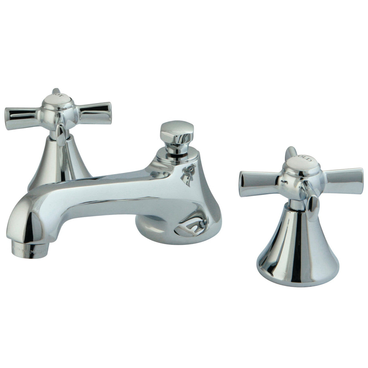 Millennium Widespread Bathroom Faucet with Brass Pop-Up in Polished Chrome