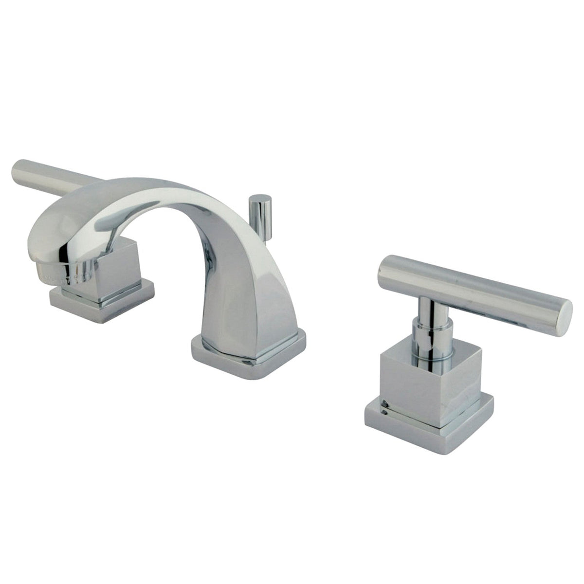 Claremont Widespread Bathroom Faucet with Brass Pop-Up in Polished Chrome