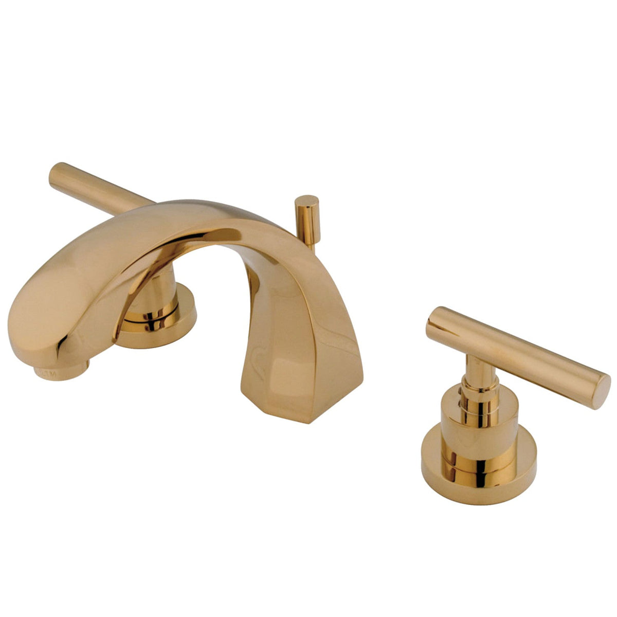 Manhattan Widespread Bathroom Faucet with Brass Pop-Up in Polished Brass