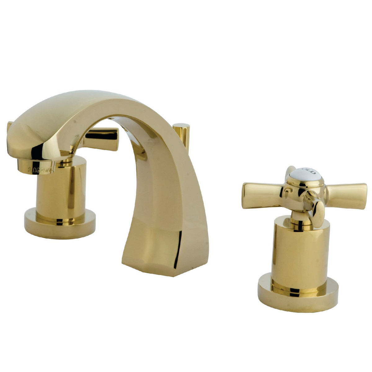 Millennium Widespread Bathroom Faucet with Brass Pop-Up in Polished Brass