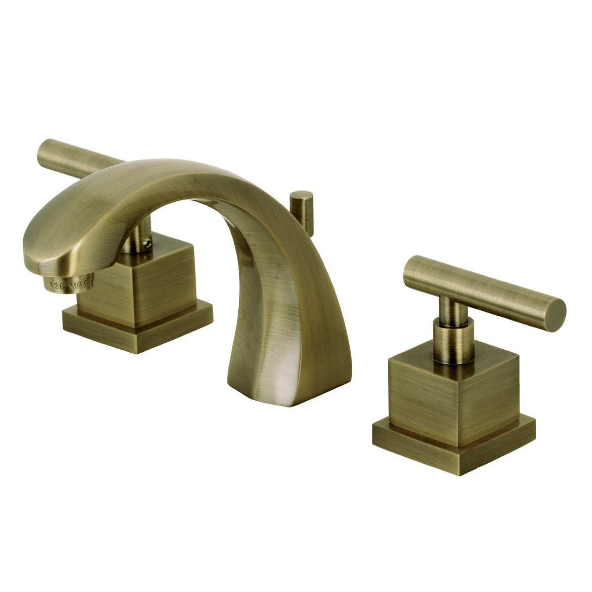 Claremont Widespread Bathroom Faucet with Brass Pop-Up in Antique Brass