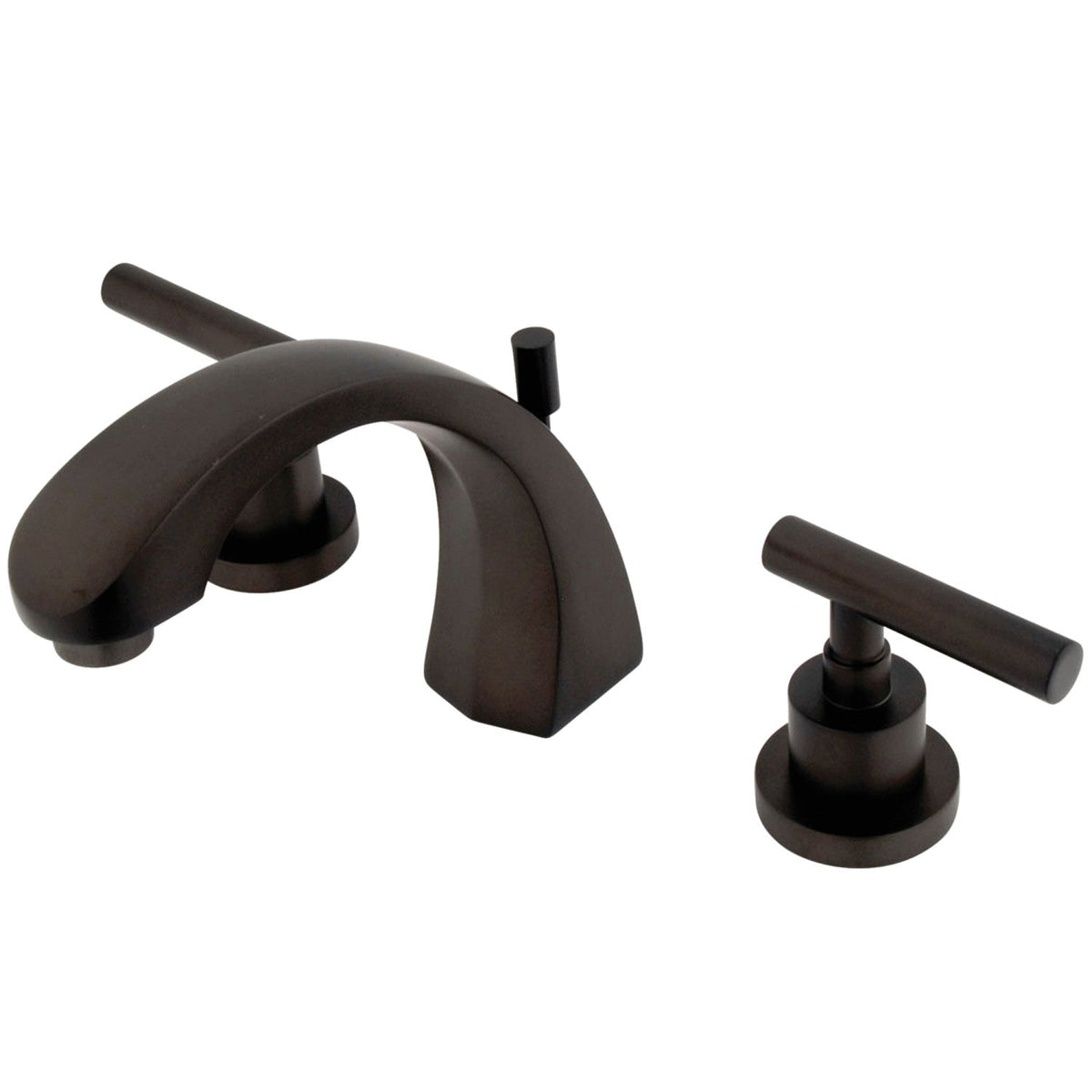 Manhattan Widespread Bathroom Faucet with Brass Pop-Up in Oil Rubbed Bronze