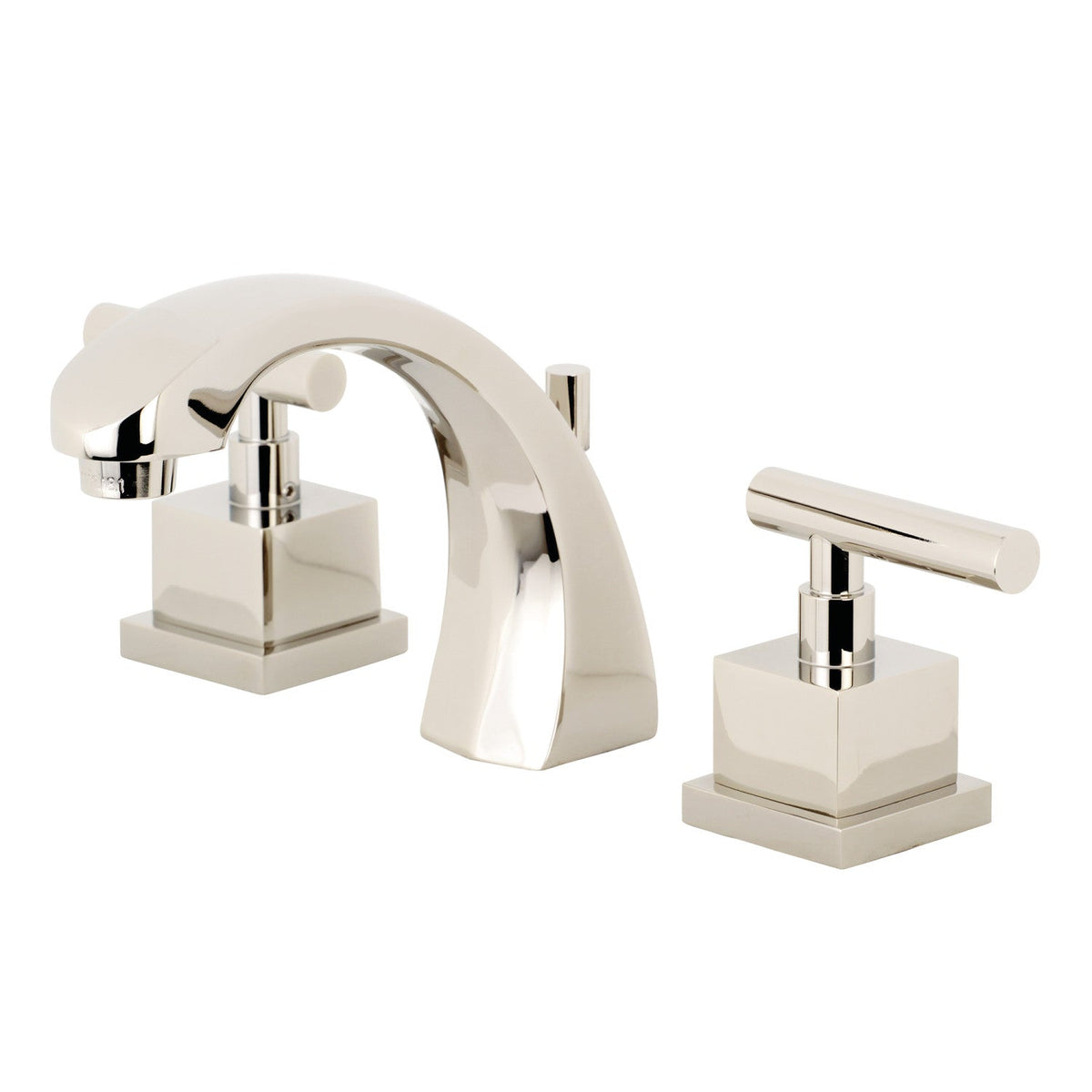 Claremont Widespread Bathroom Faucet with Brass Pop-Up in Polished Nickel