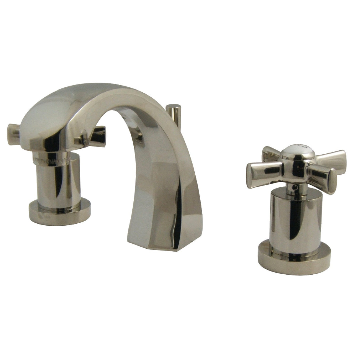 Millennium Widespread Bathroom Faucet with Brass Pop-Up in Polished Nickel
