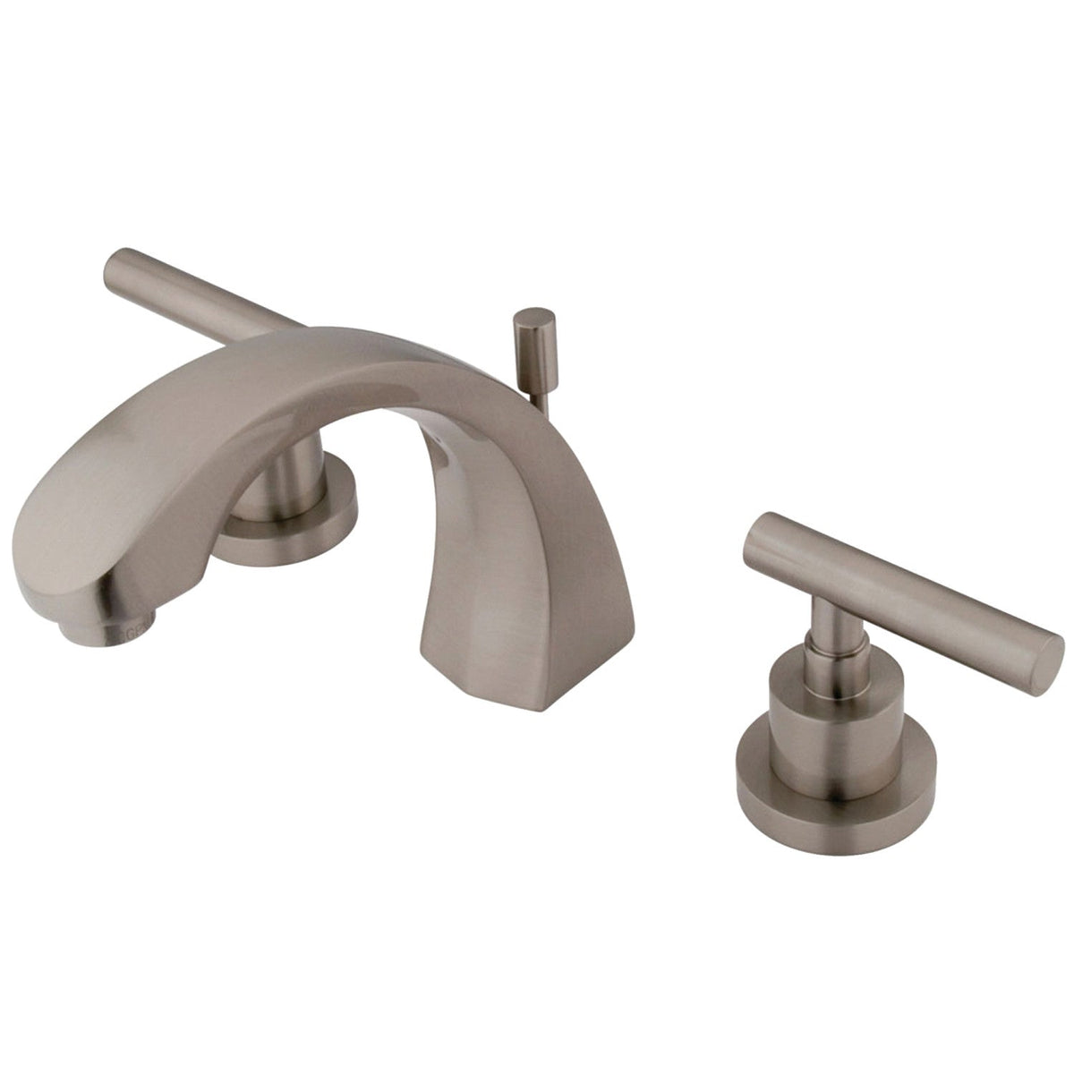 Manhattan Widespread Bathroom Faucet with Brass Pop-Up in Brushed Nickel